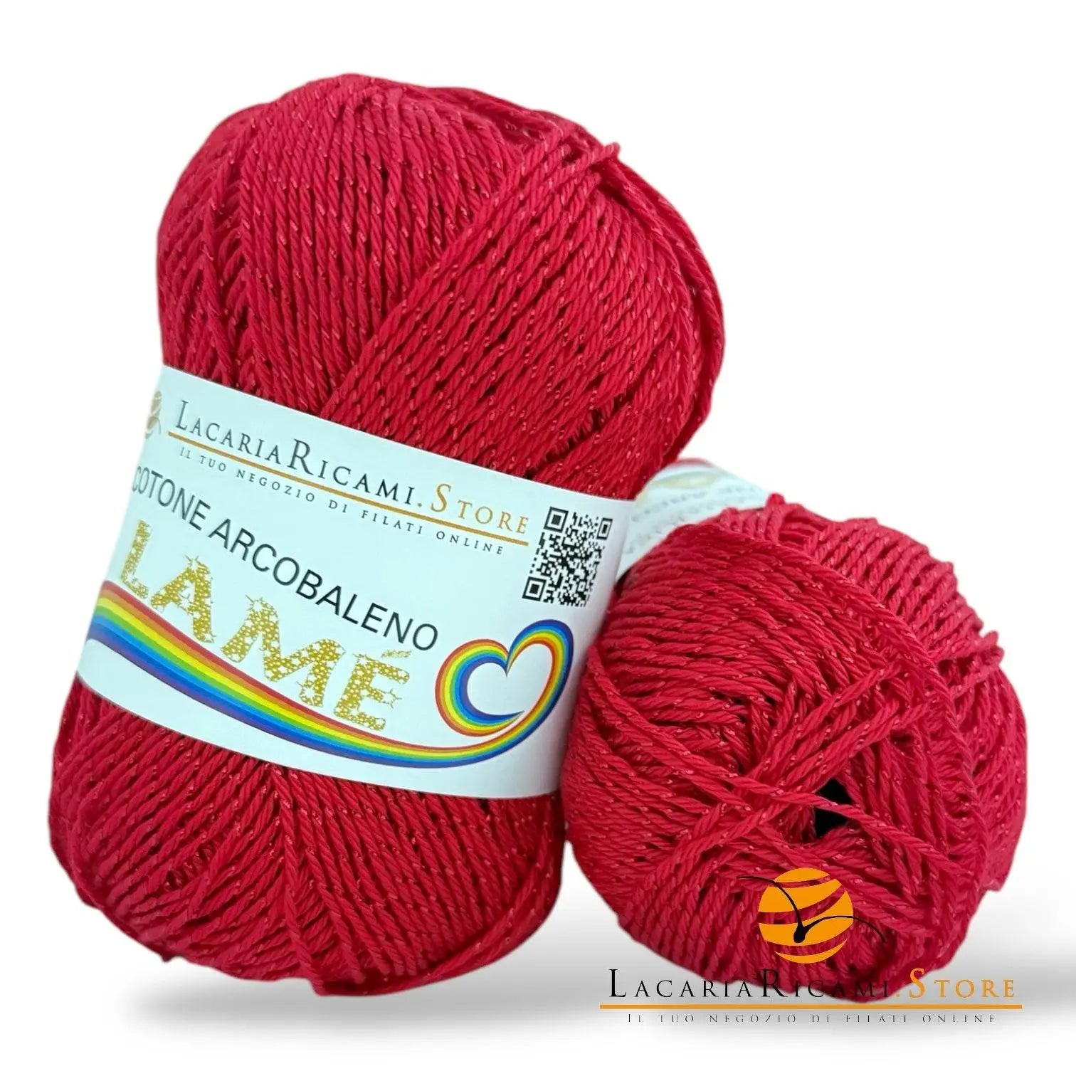 Cotone ARCOBALENO LAMÉ - LacariaRicami.Store - - LacariaRicami.Store