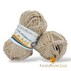 Cotone ARCOBALENO LAMÉ - LacariaRicami.Store L107 - BEIGE LAMÉ ORO - LacariaRicami.Store