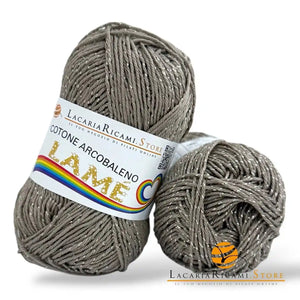 Cotone ARCOBALENO LAMÉ - LacariaRicami.Store L109 - TORTORA LAMÉ TORTORA - LacariaRicami.Store