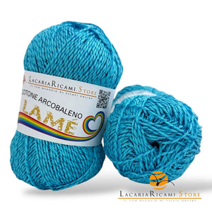 Cotone ARCOBALENO LAMÉ - LacariaRicami.Store - - LacariaRicami.Store