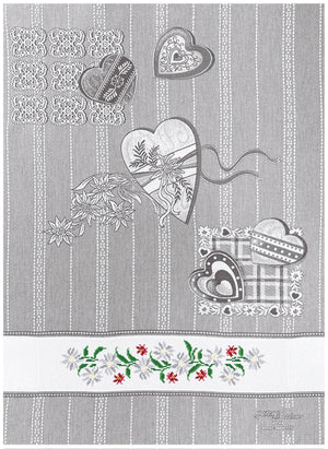 AsciugaPiatti EDELWEISS - F.lli Graziano - Colore: V.1 - TORTORA - by LacariaRicami.Store