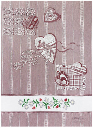 AsciugaPiatti EDELWEISS - F.lli Graziano - Colore: V.2 - BAROLO - by LacariaRicami.Store