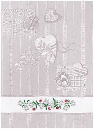 AsciugaPiatti EDELWEISS - F.lli Graziano - Colore: V.3 - MISTO LINO - by LacariaRicami.Store