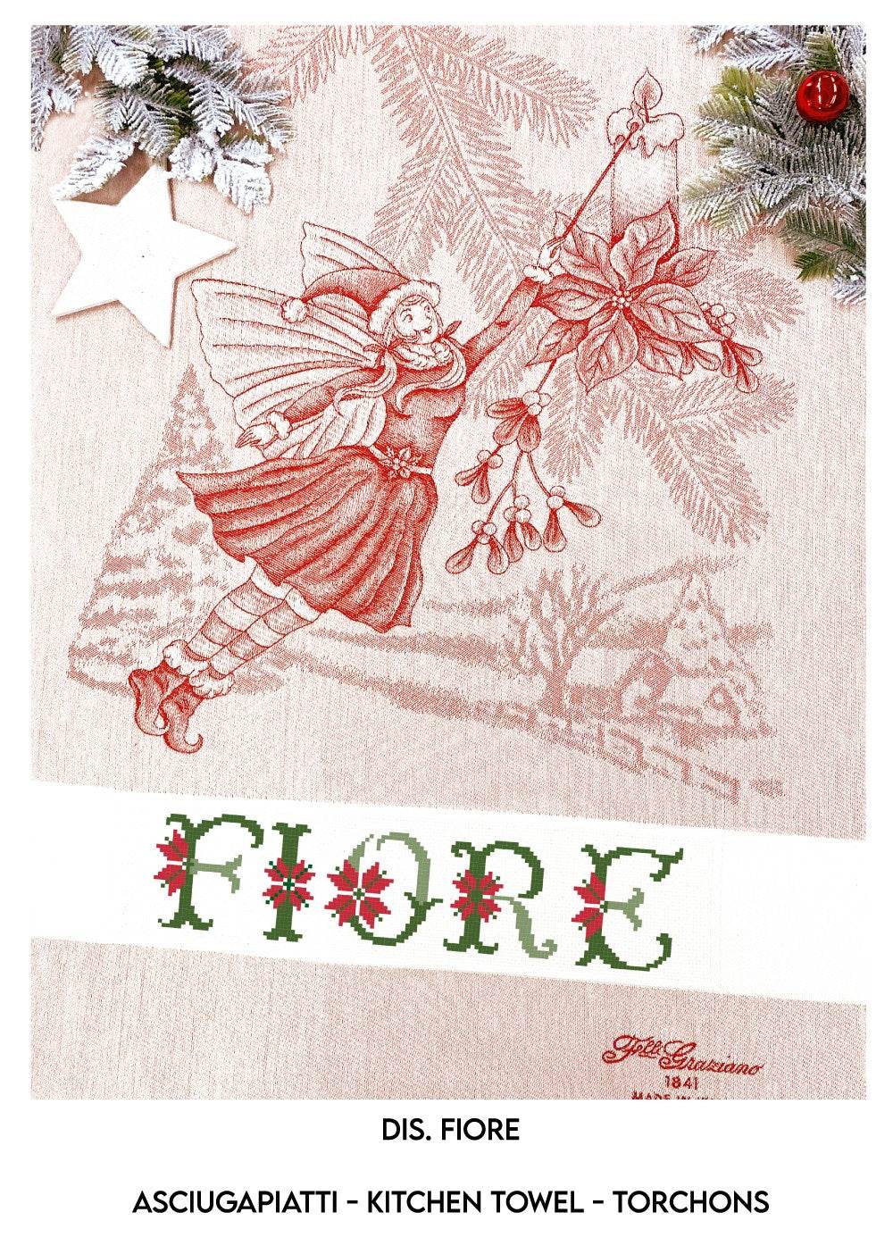 AsciugaPiatti FIORE - F.lli Graziano - - LacariaRicami.Store