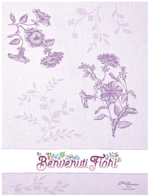 AsciugaPiatti PETUNIE - F.lli Graziano - Colore: V.2 - VIOLA - by LacariaRicami.Store