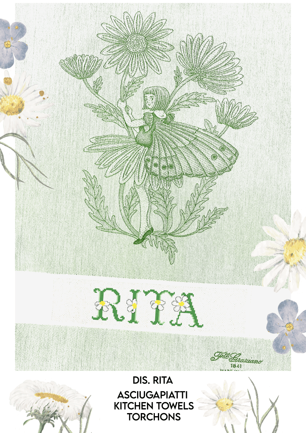 AsciugaPiatti RITA - F.lli Graziano - - LacariaRicami.Store