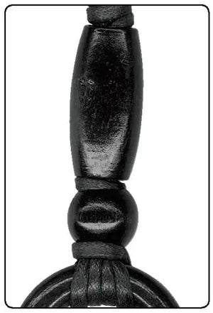 SET 2 MANICI IN Legno|Corda 55 Cm - 954000 - Colore: NERO - by LacariaRicami.Store