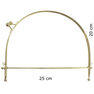 CLIK CLAK Arco In Metallo Vintage Con Chiusura A Moschettone | Straordinario - - LacariaRicami.Store