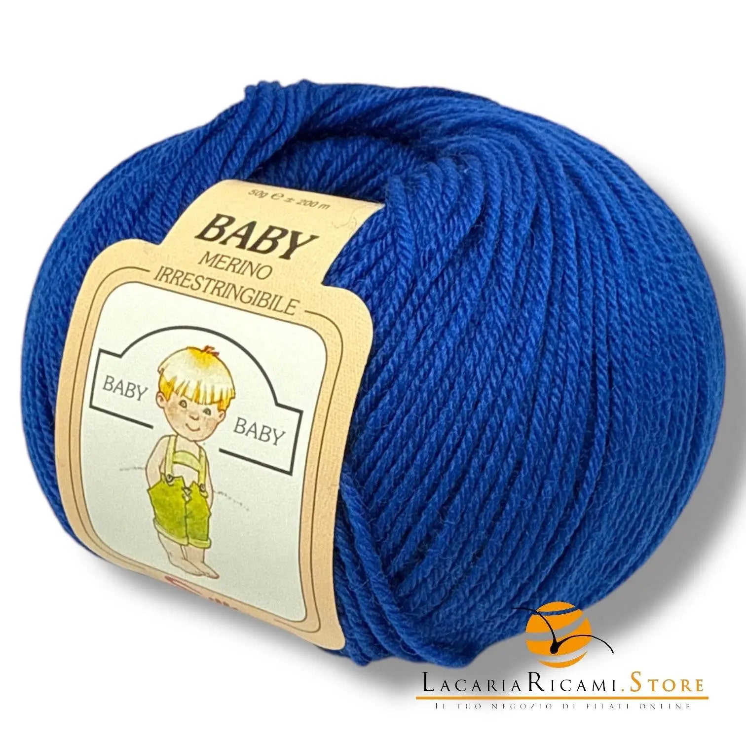 Lana Baby Merino - Silke - 238 - BLU ROYAL - LacariaRicami.Store