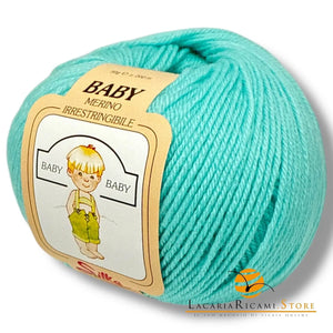 Lana Baby Merino - Silke - 4030 - VERDE ACQUA - LacariaRicami.Store