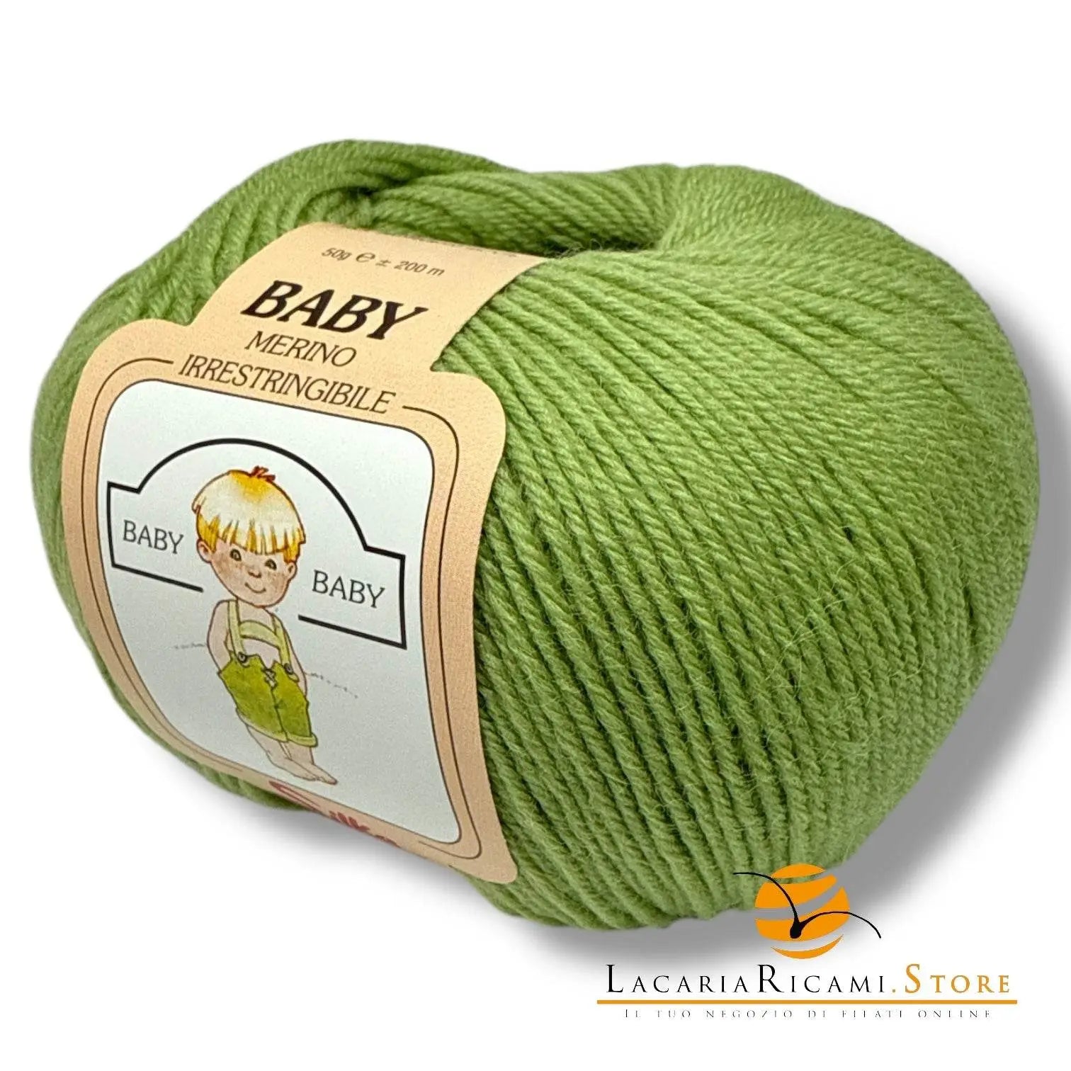 Lana Baby Merino - Silke - 057 - VERDE - LacariaRicami.Store