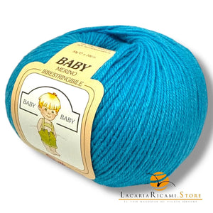 Lana Baby Merino - Silke - 814 - TURCHESE - LacariaRicami.Store