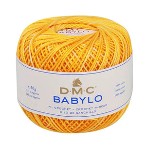 Filo di Scozia BABYLO N° 5 - DMC - Colore: 90 - GIALLO SFUMATO - by LacariaRicami.Store
