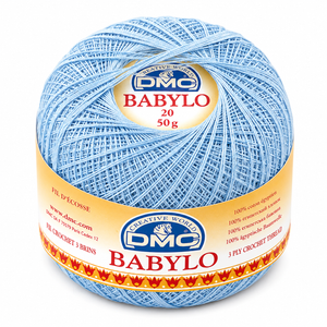 Filo di Scozia Babylo N°20 - DMC - Colore: 800 - CELESTE - by LacariaRicami.Store