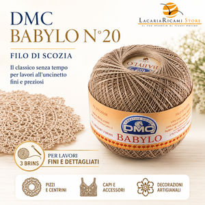 Filo di Scozia Babylo N°20 - DMC - Colore: - by LacariaRicami.Store