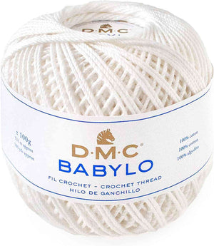 Filo di Scozia Babylo 3 - DMC - Colore: BABYLO 3 - BLANC - by LacariaRicami.Store