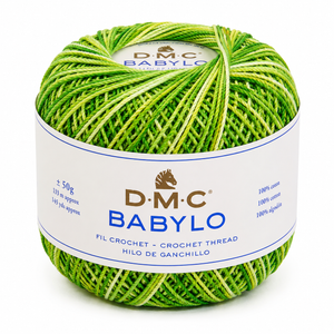 Filo di Scozia BABYLO N° 5 - DMC - Colore: 114 - VERDE SFUMATO - by LacariaRicami.Store