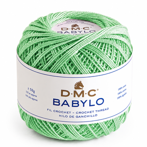 Filo di Scozia BABYLO N° 5 - DMC - Colore: 508 - VERDE MELA - by LacariaRicami.Store