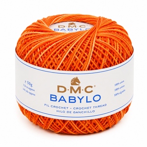 Filo di Scozia BABYLO N° 5 - DMC - Colore: 51 - ARANCIO SFUMATO - by LacariaRicami.Store