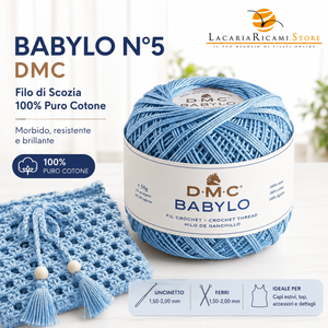Filo di Scozia BABYLO N° 5 - DMC - Colore: - by LacariaRicami.Store