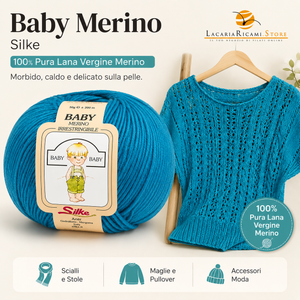 Lana Baby Merino - Silke - Colore: - by LacariaRicami.Store