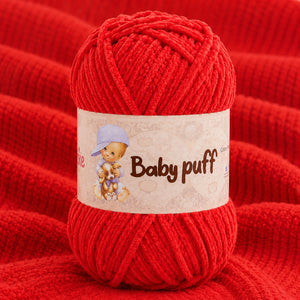 Ciniglia BABY PUFF - Silke - Colore: 570 - CORALLO - by LacariaRicami.Store