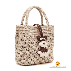 BAG CHARMS in EcoPelle - CANE 🐶 - Colore: - by LacariaRicami.Store