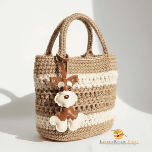 BAG CHARMS in EcoPelle - CANE 🐶 - Colore: - by LacariaRicami.Store