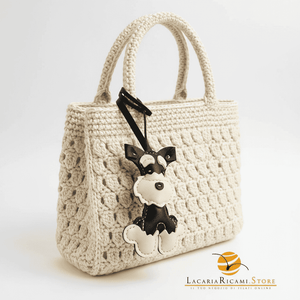 BAG CHARMS in EcoPelle - CANE 🐶 - LacariaRicami.Store
