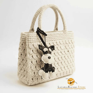 BAG CHARMS in EcoPelle - CANE 🐶 - Colore: - by LacariaRicami.Store