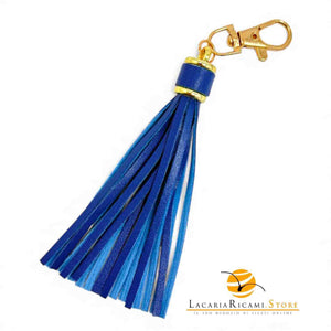 BAG CHARMS in EcoPelle - FIOCCO - Colore: BLU - by LacariaRicami.Store