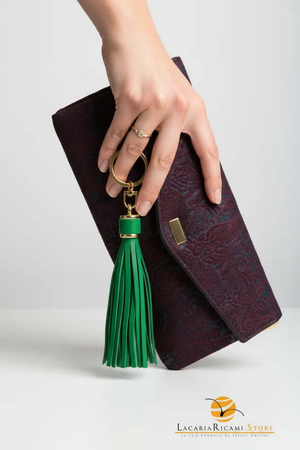 BAG CHARMS in EcoPelle - FIOCCO - Colore: - by LacariaRicami.Store