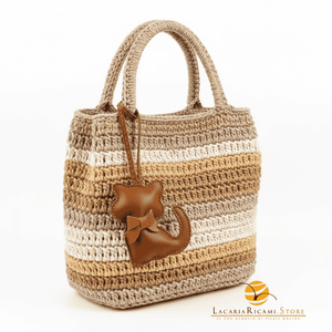 BAG CHARMS in EcoPelle - GATTO 🐈 - LacariaRicami.Store