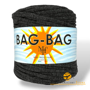 Fettuccia BAG-BAG - Miss Tricot Filati - Colore: 052 - GRIGIO SCURO MELANGE - by LacariaRicami.Store