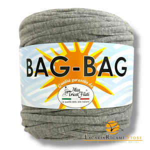 Fettuccia BAG-BAG - Miss Tricot Filati - Colore: 074 - GRIGIO MELANGE - by LacariaRicami.Store