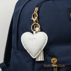 BAG CHARMS in EcoPelle - CUORE ♥️ - Colore: - by LacariaRicami.Store