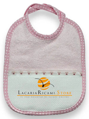BAVAGLINO con Tela Aida RICAMABILE Orsetto 20x17cm - - LacariaRicami.Store