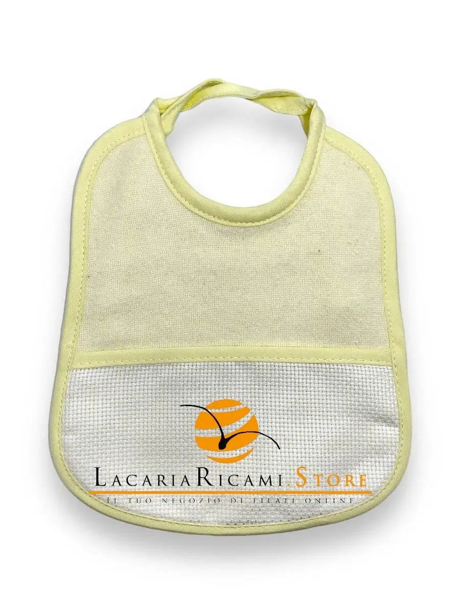 BAVAGLINO con Tela Aida RICAMABILE Spugna 20x17cm - - LacariaRicami.Store