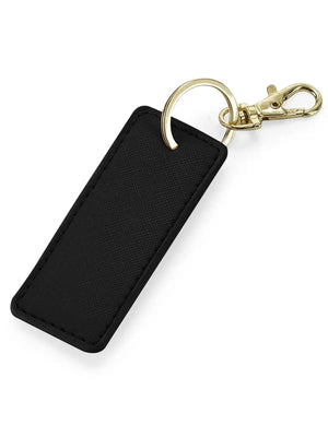 Portachiavi Boutique Key Clip RETTANGOLARE - BagBase - Colore: NERO - AGGANCIO ORO - by LacariaRicami.Store