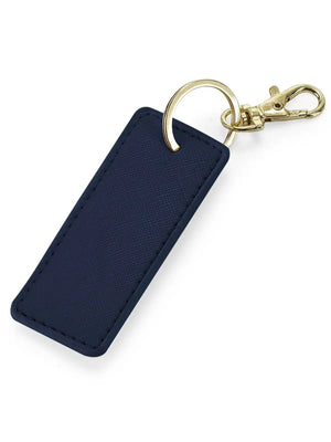 Portachiavi Boutique Key Clip RETTANGOLARE - BagBase - Colore: BLU NAVY - AGGANCIO ORO - by LacariaRicami.Store