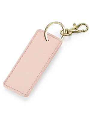 Portachiavi Boutique Key Clip RETTANGOLARE - BagBase - Colore: ROSA - AGGANCIO ORO - by LacariaRicami.Store