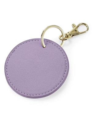 Portachiavi Boutique Circular Key Clip TONDO - BagBase - Colore: LILLA - AGGANCIO ORO - by LacariaRicami.Store