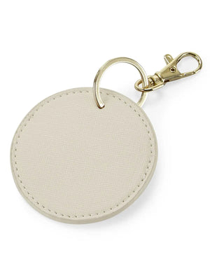 Portachiavi Boutique Circular Key Clip TONDO - BagBase - Colore: OSTRICA - AGGANCIO ORO - by LacariaRicami.Store