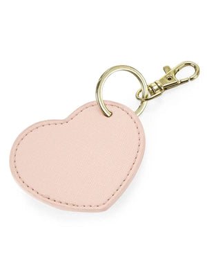 Portachiavi Boutique Heart Key Clip CUORE - BagBase - Colore: ROSA - AGGANCIO ORO - by LacariaRicami.Store