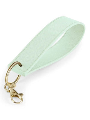 Portachiavi Boutique Da POLSO - BagBase - Colore: MENTA CHIARO - AGGANCIO ORO - by LacariaRicami.Store