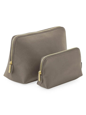 POCHETTE per accessori BOUTIQUE MEDIA - BagBase - Colore: TALPA - CERNIERA ORO - by LacariaRicami.Store