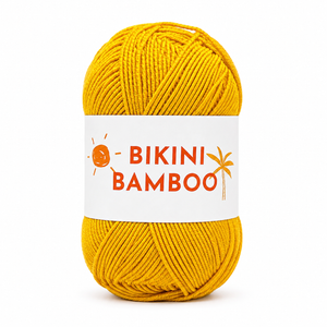 COTONE Bikini Bamboo - Tropical Lane - Colore: 0034 - SENAPE - by LacariaRicami.Store
