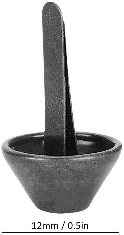 BORCHIE CONO METALLICHE - 12 mm - - LacariaRicami.Store