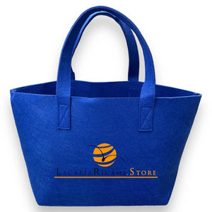 BORSA In Feltro 26x22x15 cm - Mas Srl - Colore: BF1.37 - BLUETTE - by LacariaRicami.Store