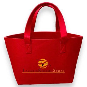 BORSA In Feltro 26x22x15 cm - Mas Srl - Colore: BF1.42 - ROSSO - by LacariaRicami.Store